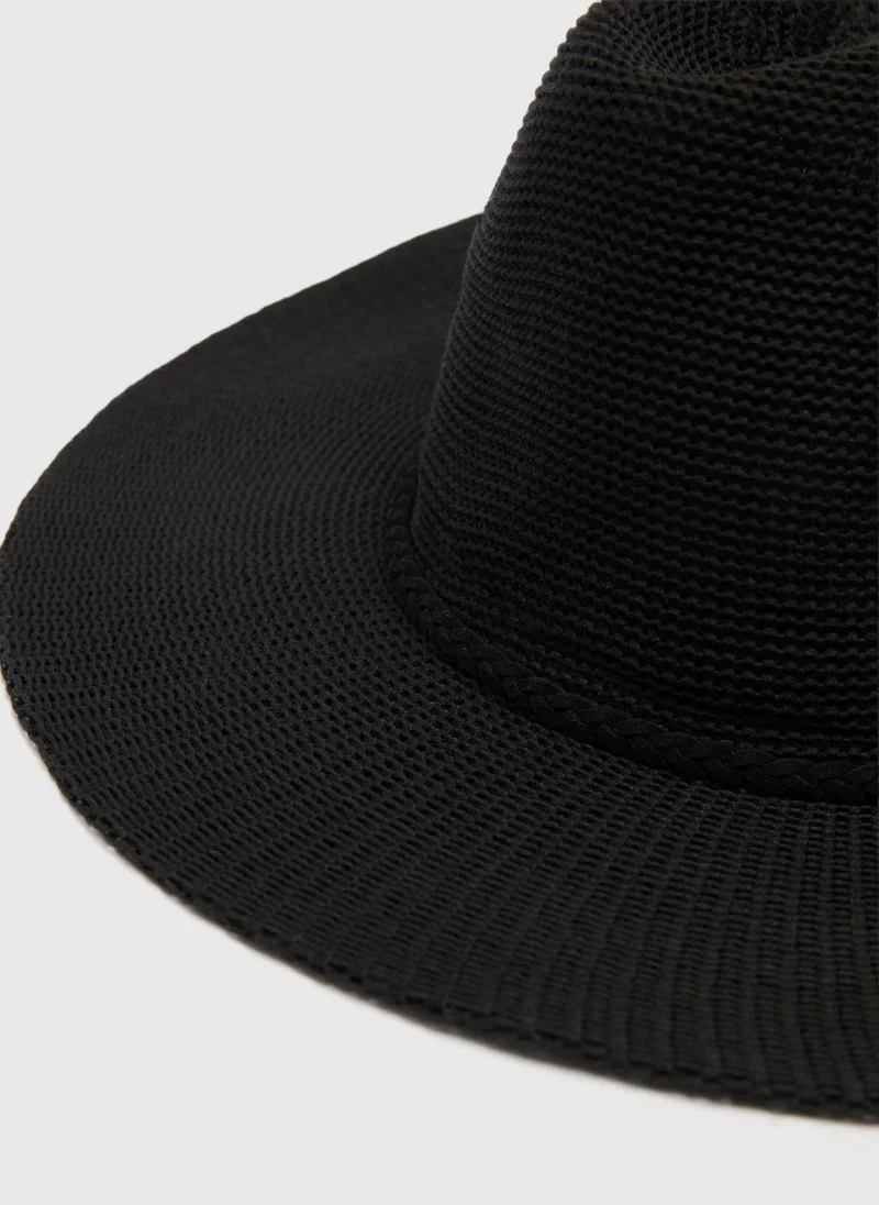 ماتلان Black Packable Trilby Hat